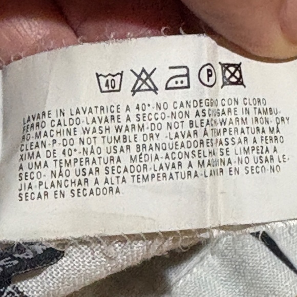 AJ Armani Jeans Women Linen LongSleeve Blazer Sz 12 Made in Italy Classic Preppy - Picture 9 of 14